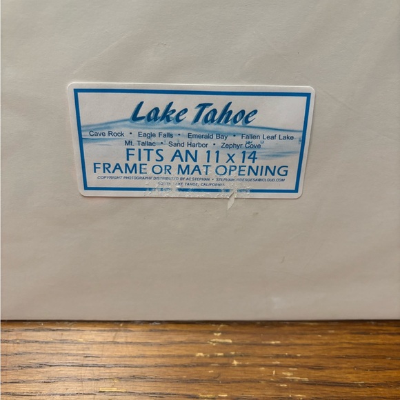 Lake Tahoe sunrise art photo still in wrapper. - Picture 2 of 2